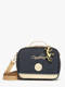 navy gold leopard